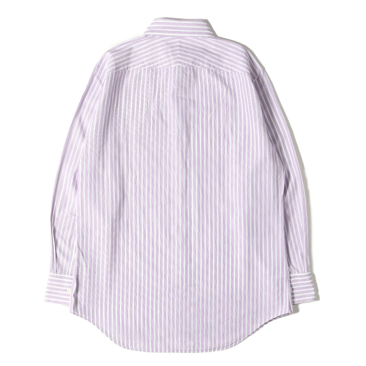 ストライプ ローン ドレス シャツ (113105 786E) / コンバーチブルカフス LONDON MADE IN JAPAN