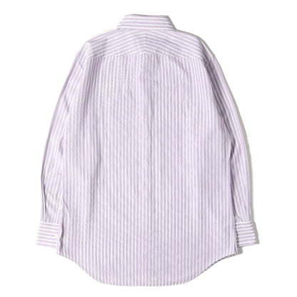 ストライプ ローン ドレス シャツ (113105 786E) / コンバーチブルカフス LONDON MADE IN JAPAN