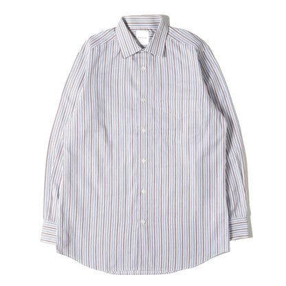 カフス裏 ペイズリー ストライプ ローン ドレス シャツ (263213 801PA) / コンバーチブルカフス MADE IN JAPAN