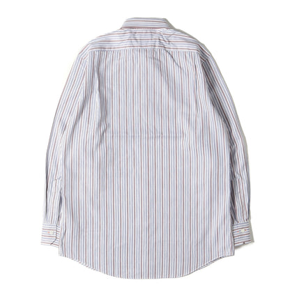 カフス裏 ペイズリー ストライプ ローン ドレス シャツ (263213 801PA) / コンバーチブルカフス MADE IN JAPAN