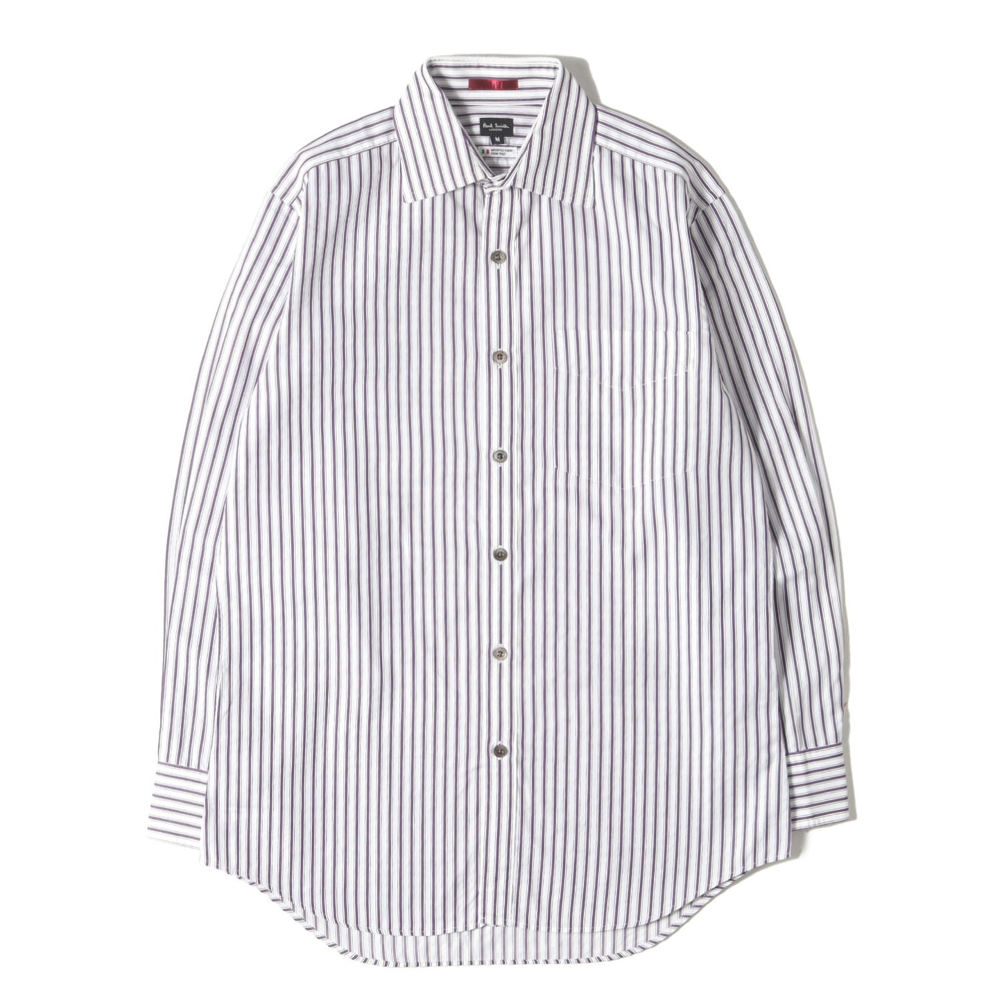 カフス裏 マルチドット ストライプ ローン ドレス シャツ (283116 786E) / コンバーチブルカフス LONDON MADE IN JAPAN