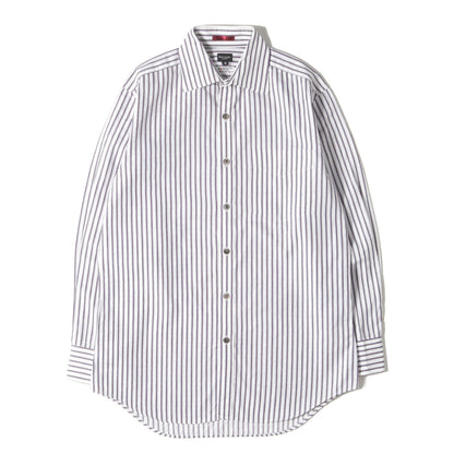 カフス裏 マルチドット ストライプ ローン ドレス シャツ (283116 786E) / コンバーチブルカフス LONDON MADE IN JAPAN