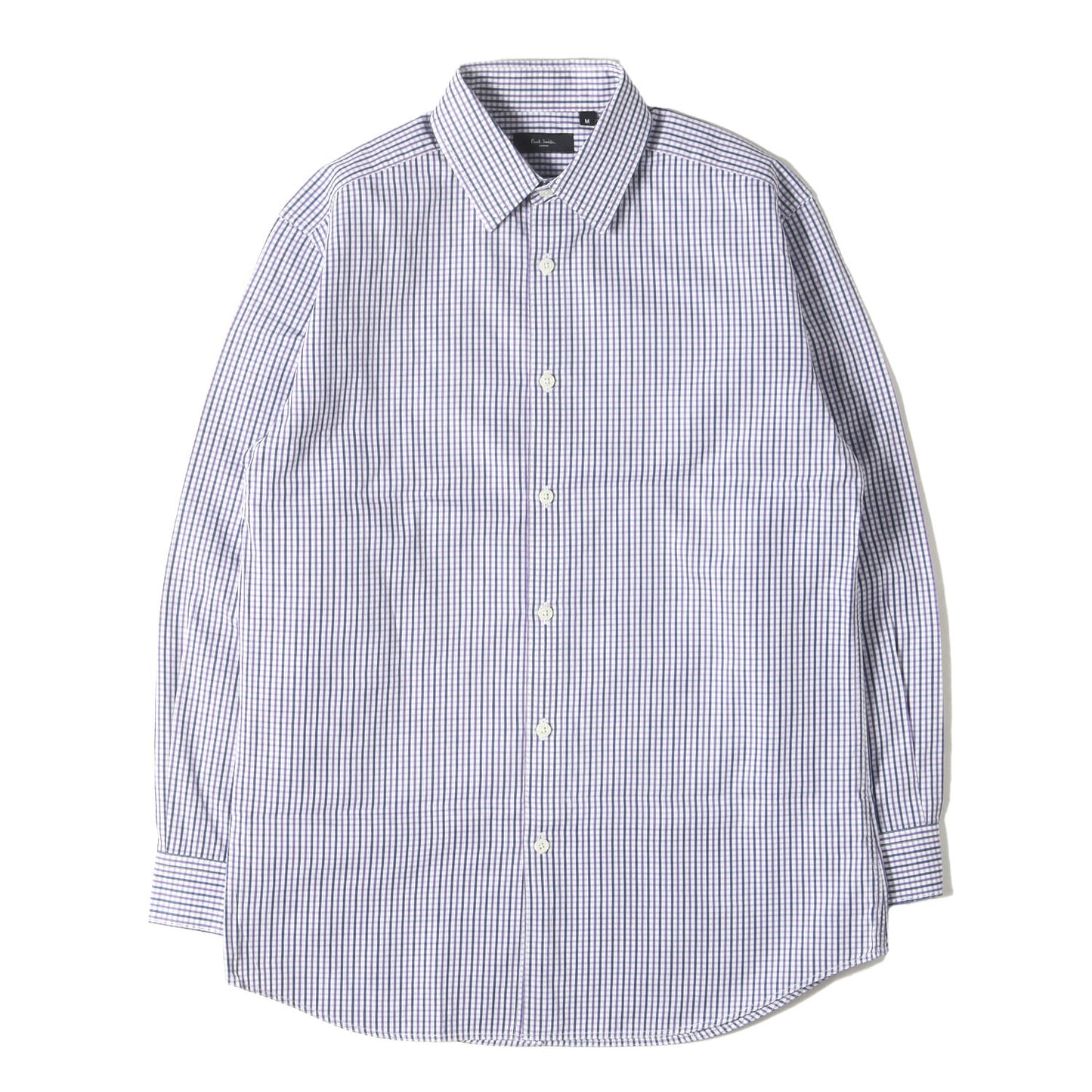 カフス裏 ピンドット チェック ブロード ドレス シャツ (233116 A913M) / LONDON