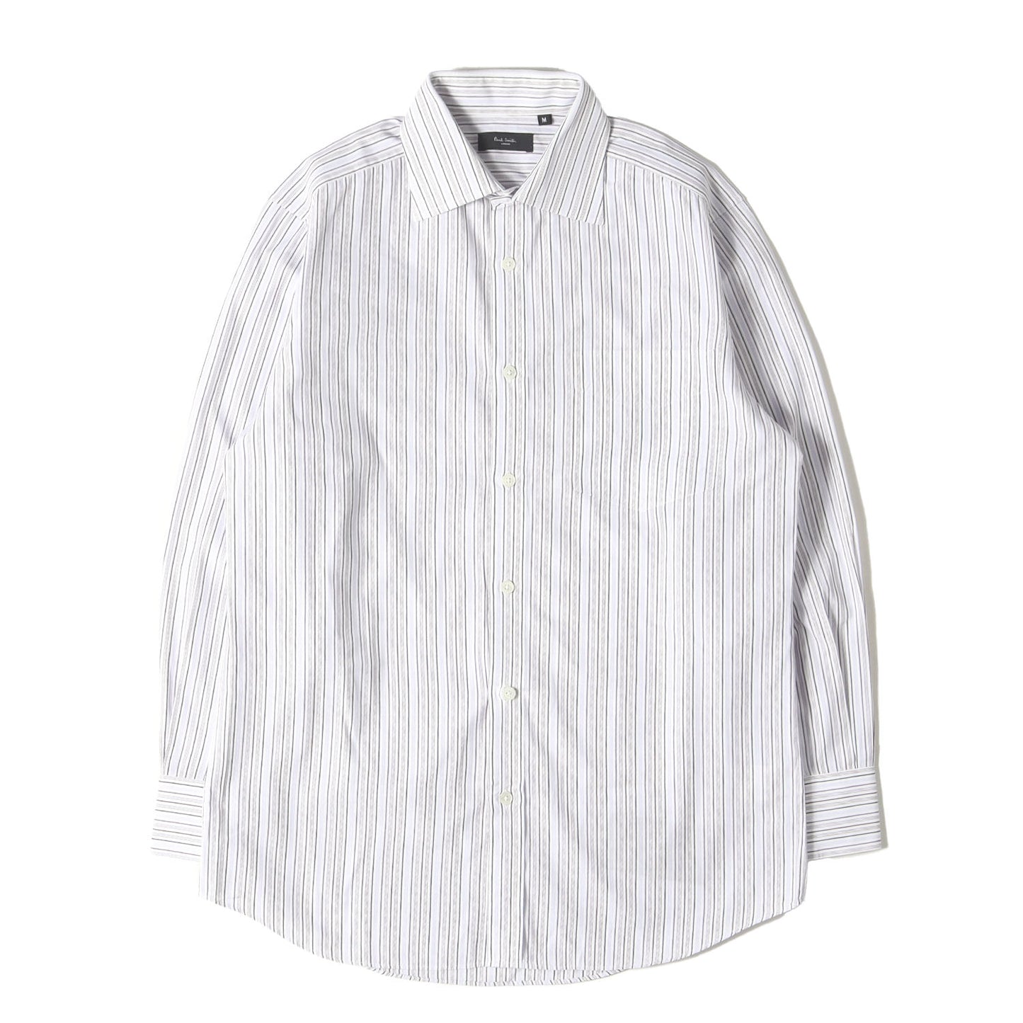 ジャガード ストライプ ローン ドレス シャツ (253116 613N) / コンバーチブルカフス LONDON MADE IN JAPAN