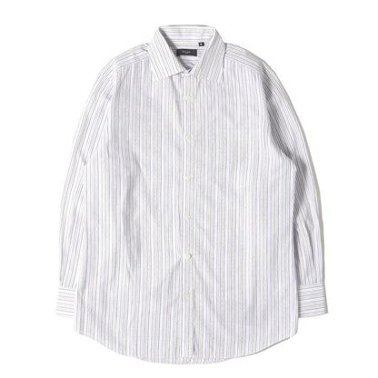 ジャガード ストライプ ローン ドレス シャツ (253116 613N) / コンバーチブルカフス LONDON MADE IN JAPAN