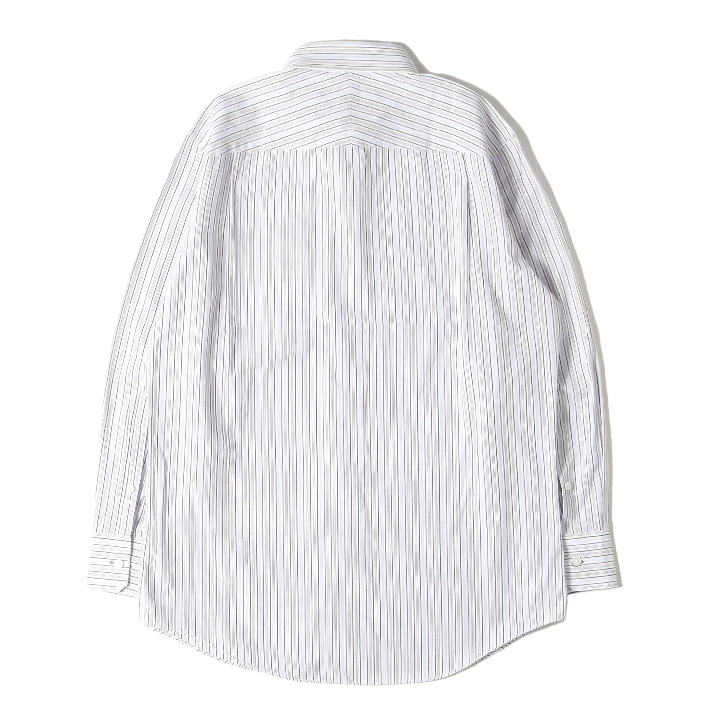 ジャガード ストライプ ローン ドレス シャツ (253116 613N) / コンバーチブルカフス LONDON MADE IN JAPAN