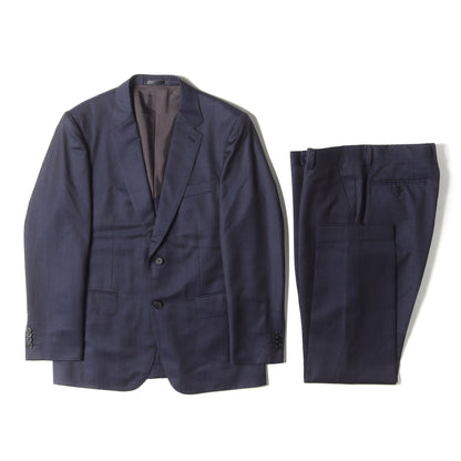 現行タグ × DORMEUIL ストライプ セットアップ スーツ (193006 1439) / MADE IN JAPAN