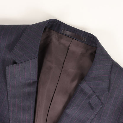 現行タグ × DORMEUIL ストライプ セットアップ スーツ (193006 1439) / MADE IN JAPAN