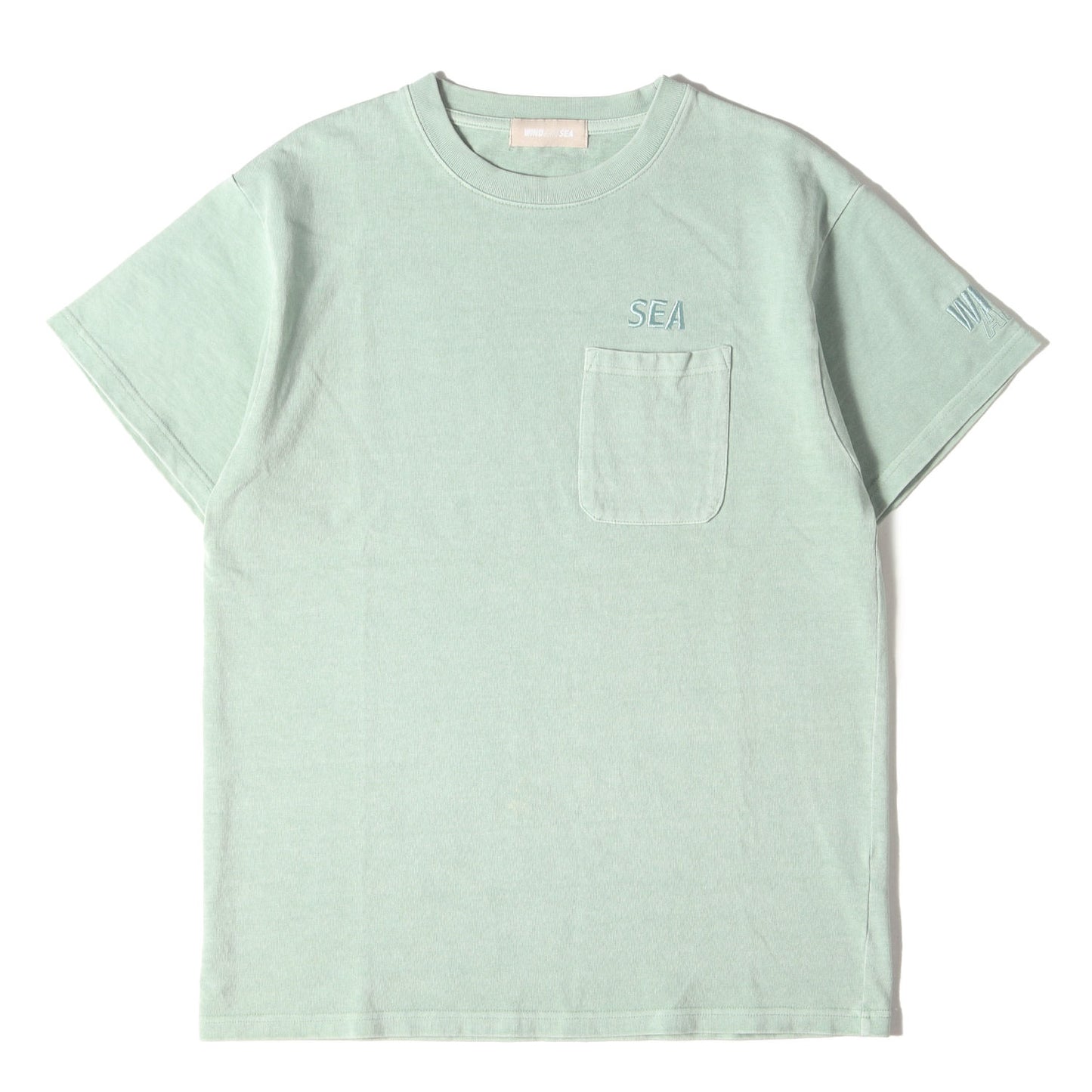 25SS ピグメント加工 ロゴ 刺繍 ポケット Tシャツ (PIGMENT POCKET TEE WDS-0-ESPG-25-Q-CS-01)