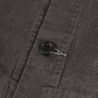 コーデュロイカラー ブラックデニム カバーオール コート (2820400040) / MADE IN JAPAN