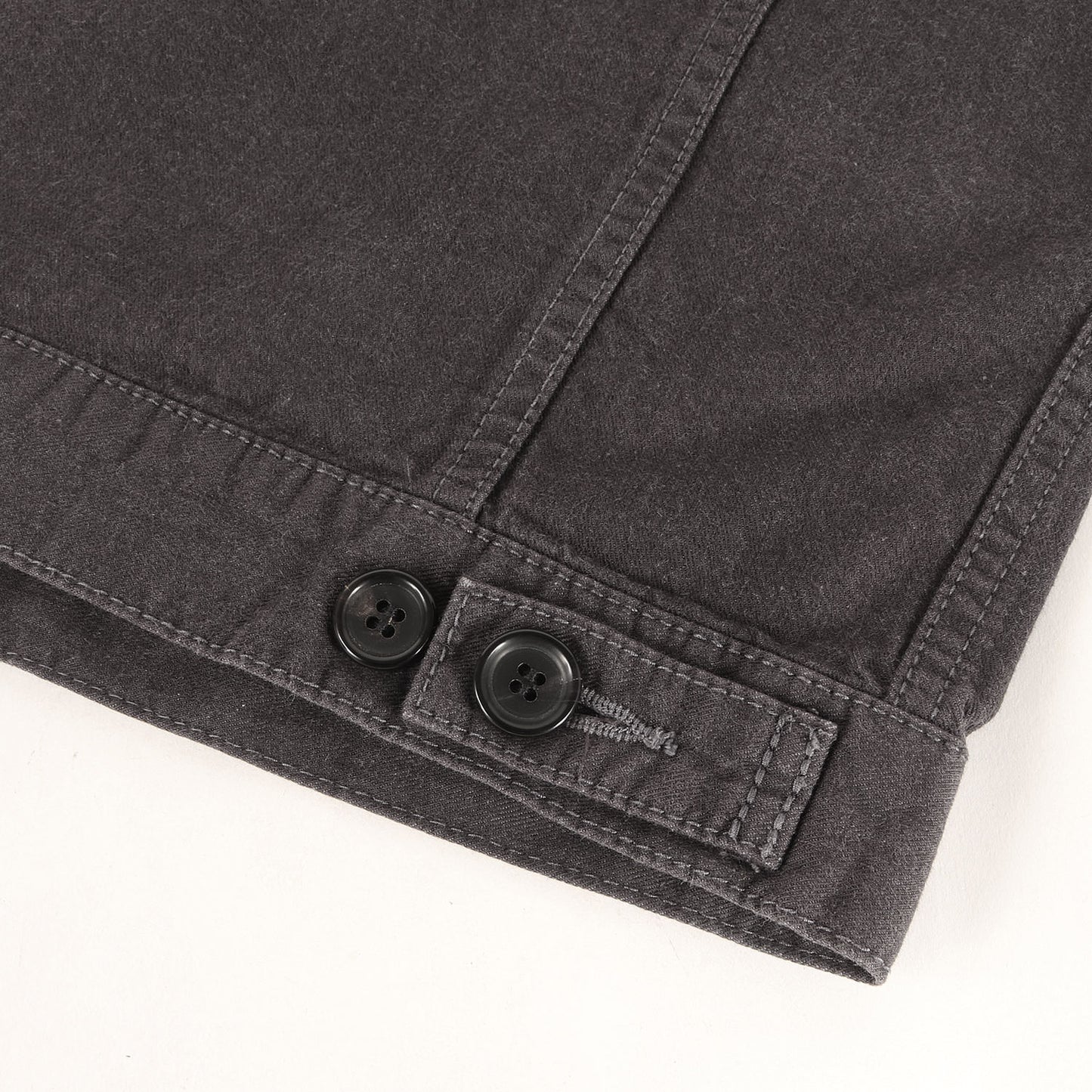 コーデュロイカラー ブラックデニム カバーオール コート (2820400040) / MADE IN JAPAN