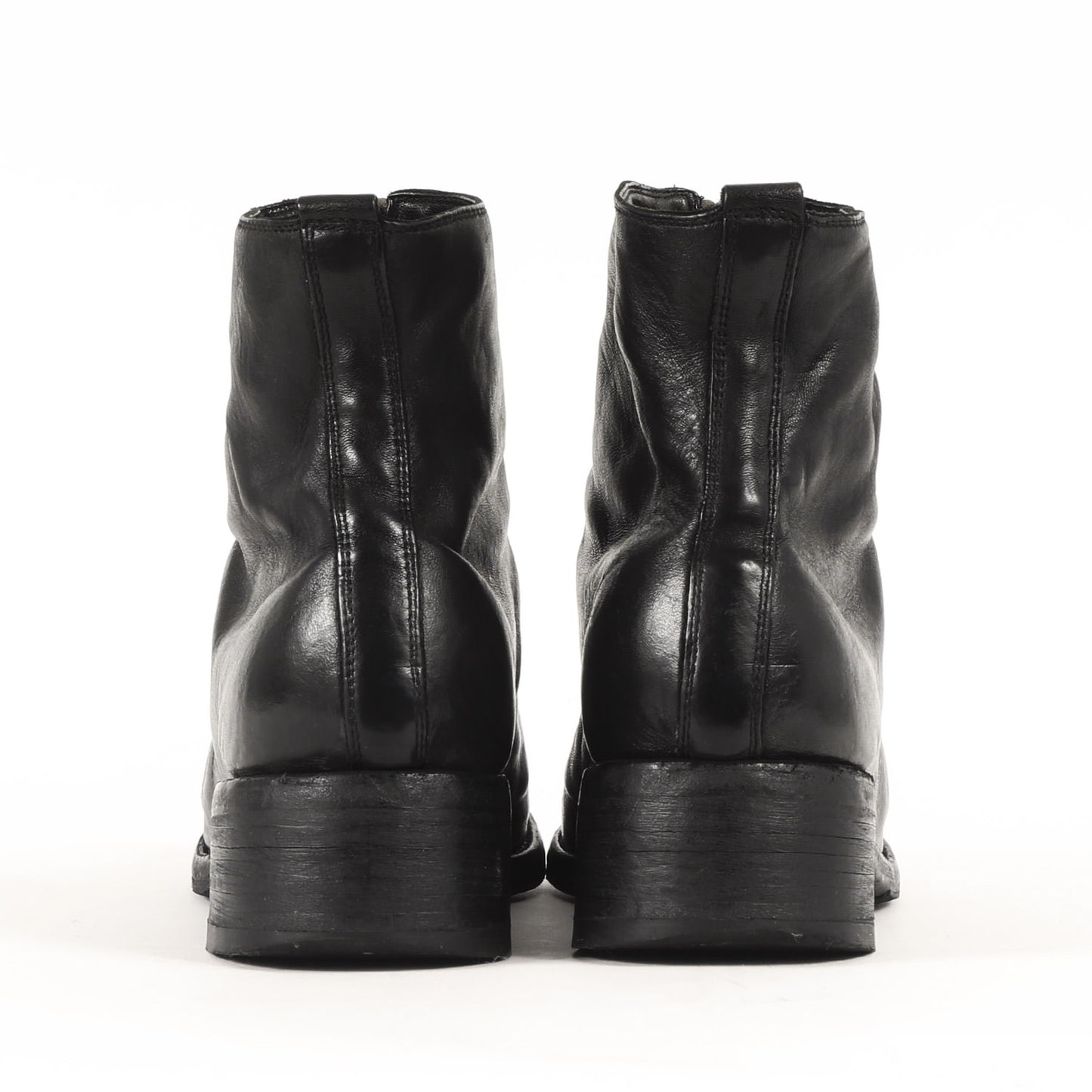 フロントジップ ホースフルグレインレザー ブーツ (PL1)