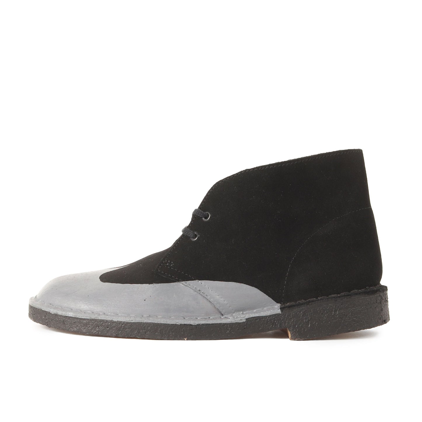 × Clarks ウイングチップ ラバーペイント スウェード デザートブーツ (500679)