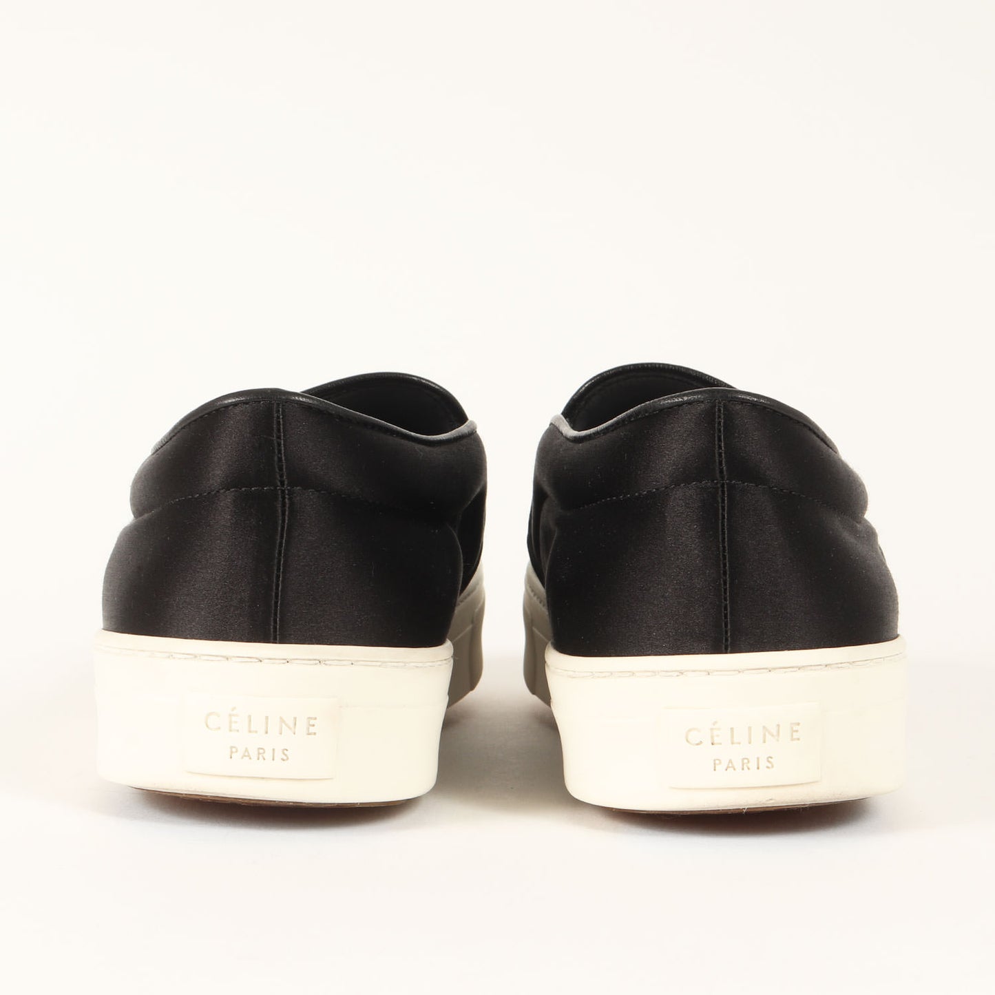 サテン スリッポン スニーカー