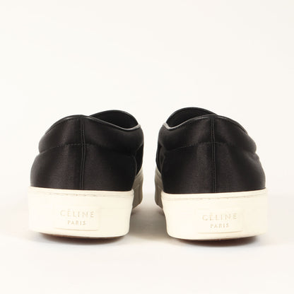 サテン スリッポン スニーカー