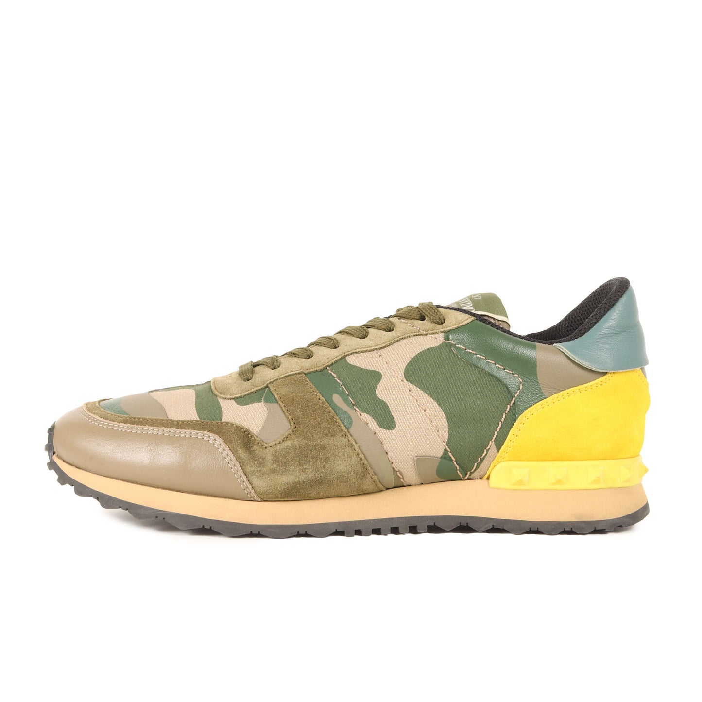 カモ スウェード レザー ローカット スニーカー