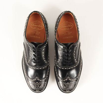 スタッズ メダリオン ウイングチップ レザー ドレス シューズ (BURWOOD S 6993/51)