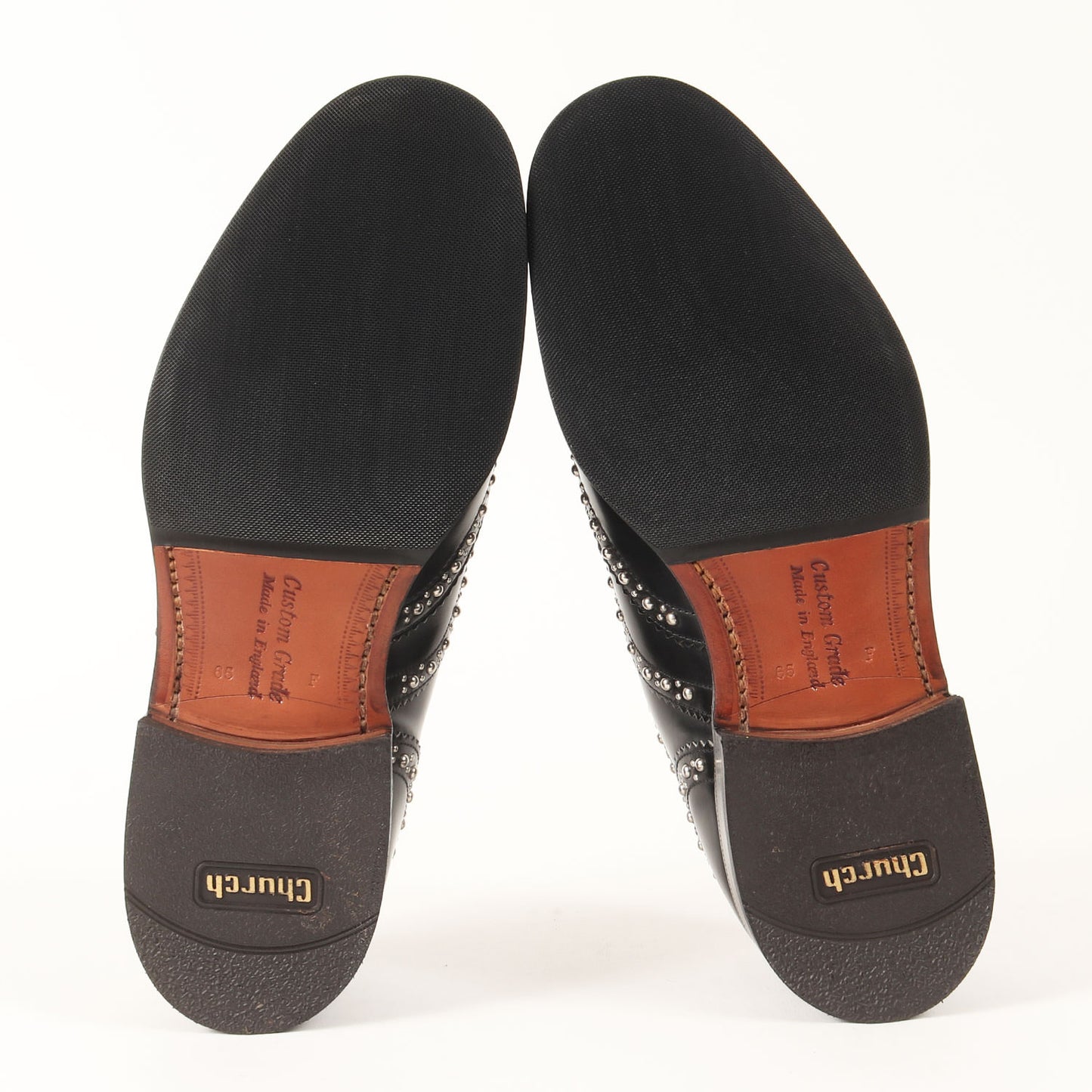 スタッズ メダリオン ウイングチップ レザー ドレス シューズ (BURWOOD S 6993/51)