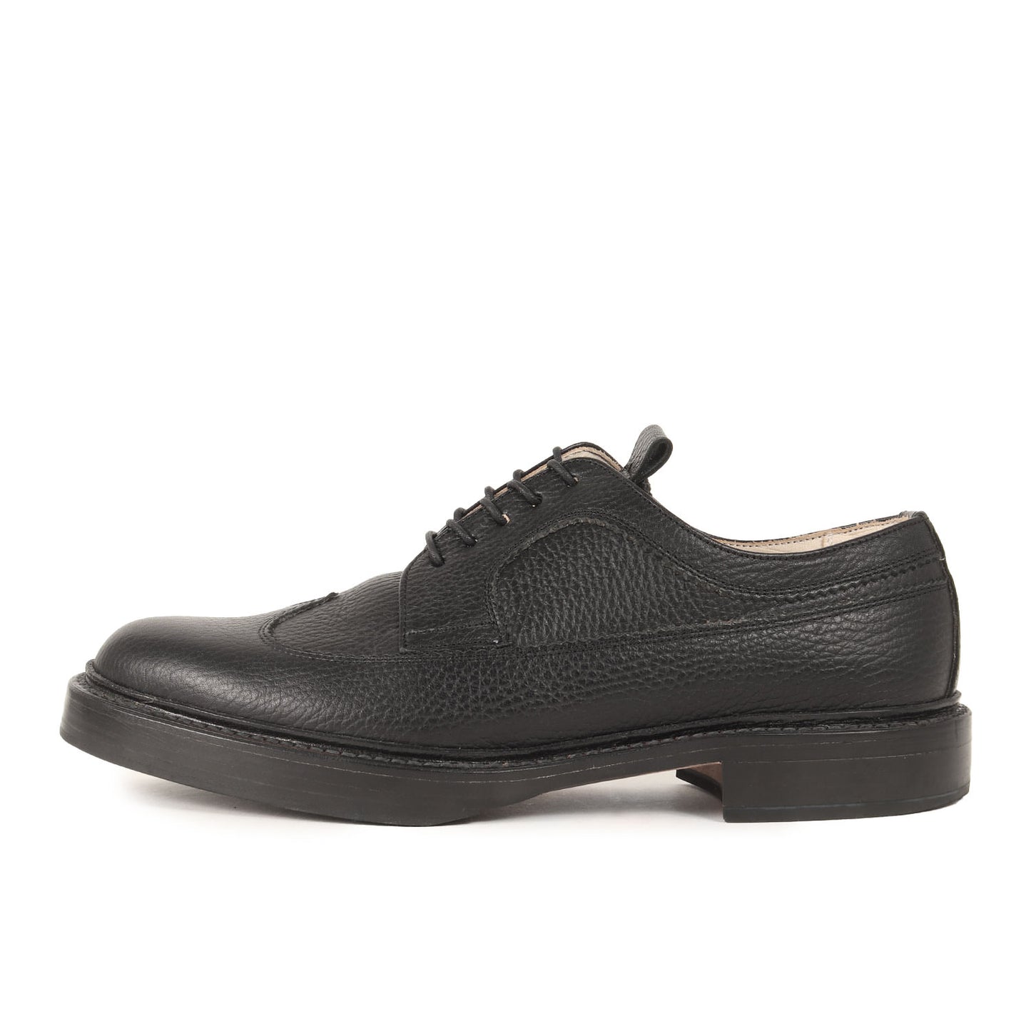 4WAY グレインレザー ウイングチップ ドレス シューズ (Laceless Wingtip Shoes SNS-14A93)