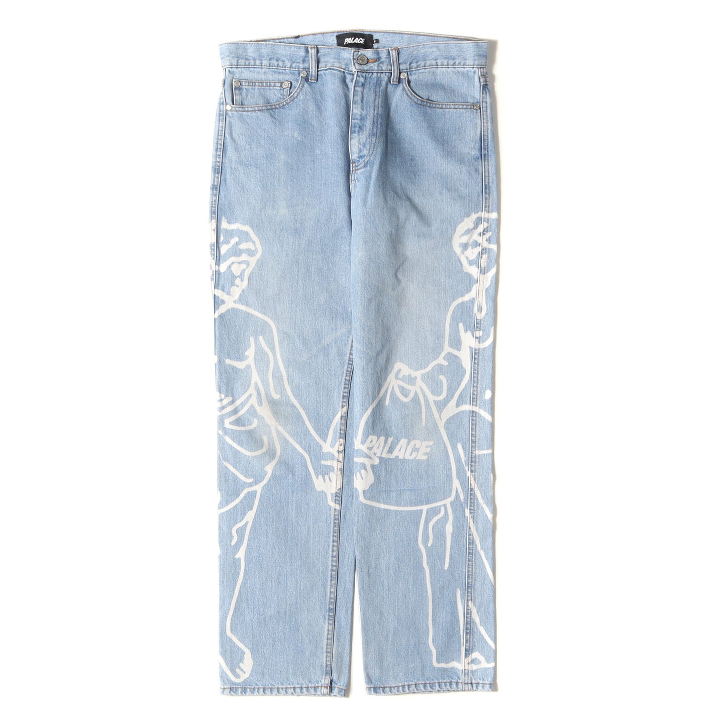 22SS グラフィック 抜染 テーパード デニム パンツ(LONDINIUM JEAN)
