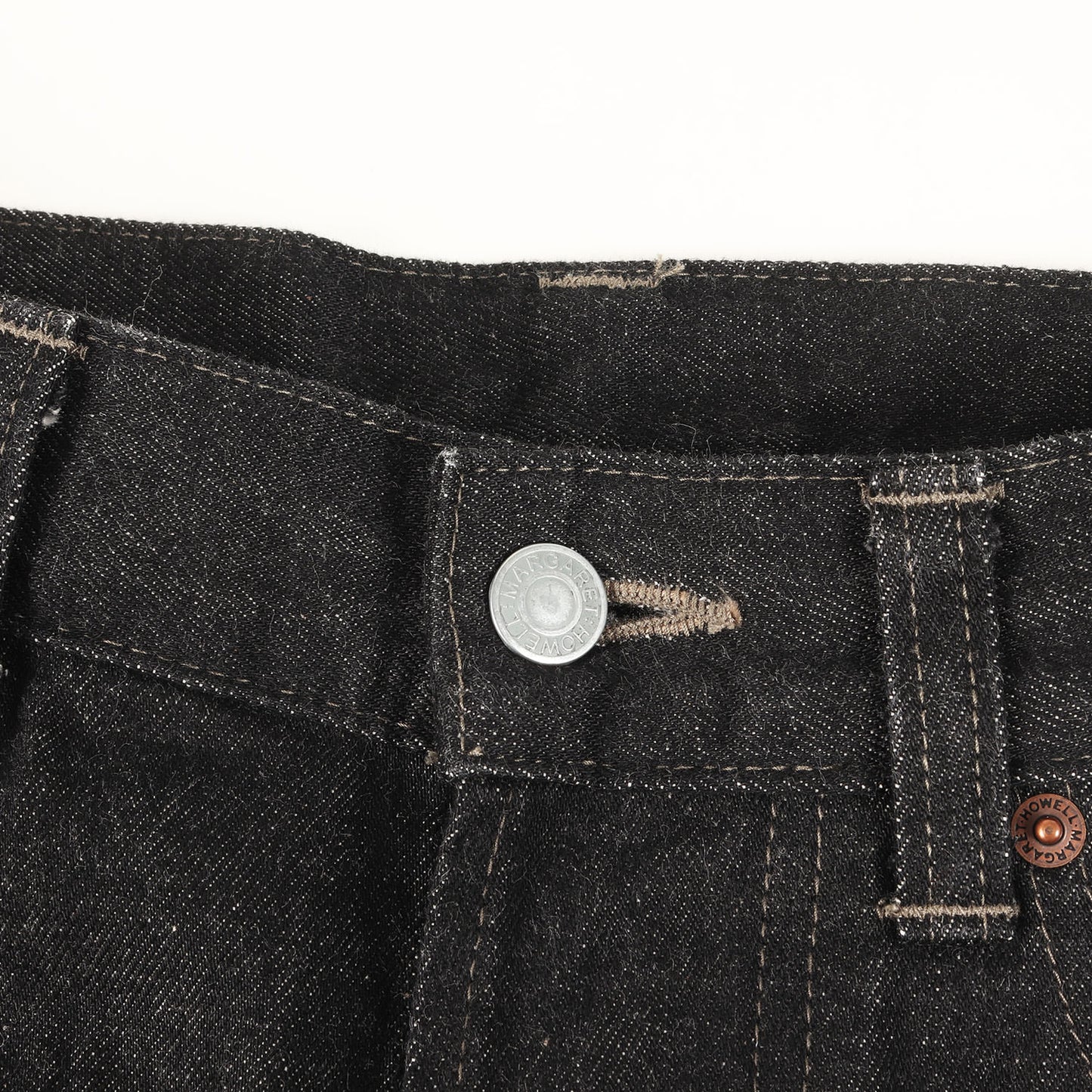 24SS × EDWIN ストレート セルビッジ ブラックデニム パンツ (ORGANIC COTTON DENIM 579-4140002)