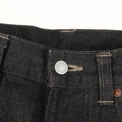 24SS × EDWIN ストレート セルビッジ ブラックデニム パンツ (ORGANIC COTTON DENIM 579-4140002)