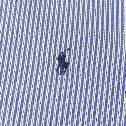 ポニー 刺繍 ストライプ ドレス シャツ