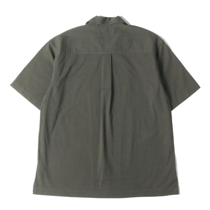 25SS オープンカラー ストレッチ シアサッカー 半袖 シャツ (4120700156)