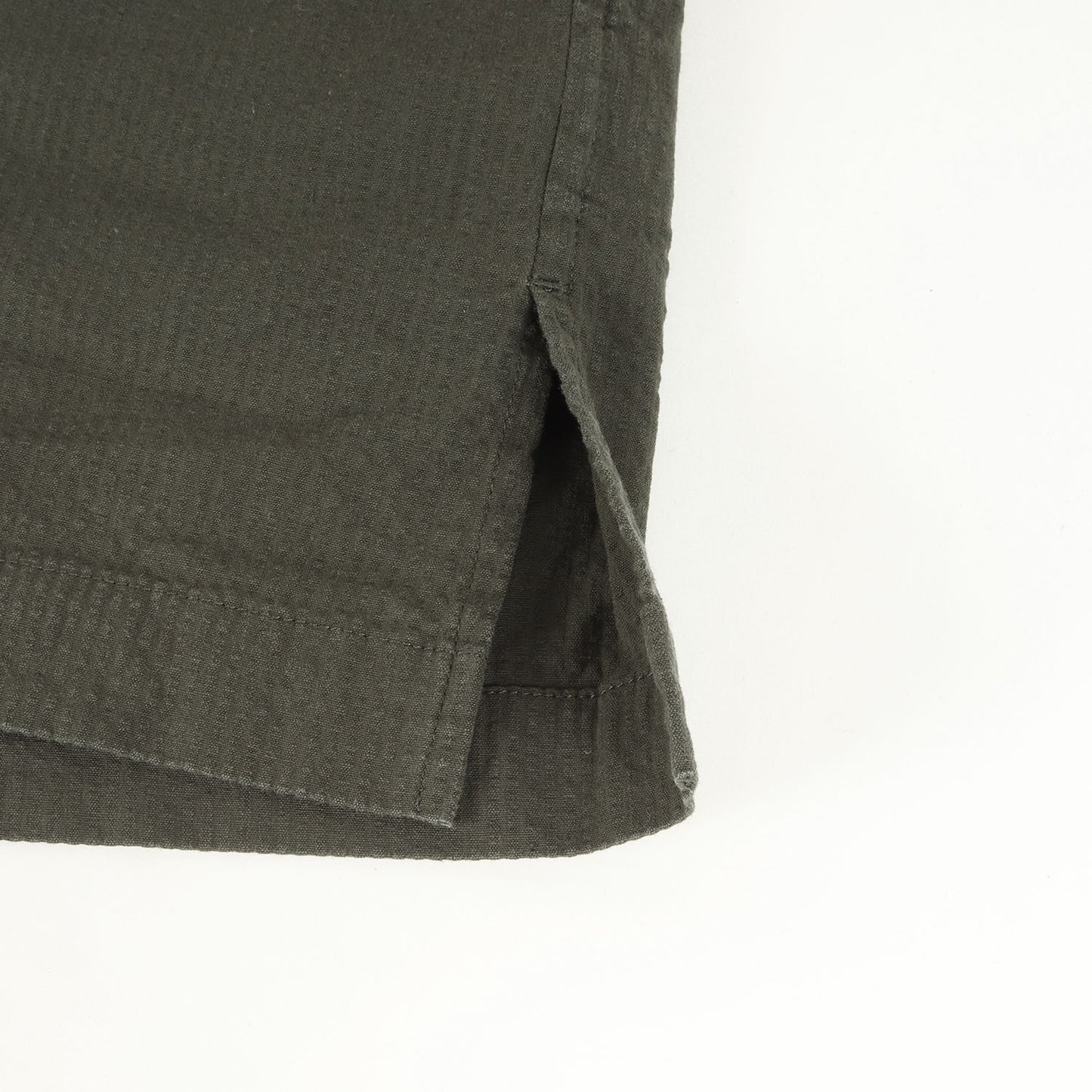 25SS オープンカラー ストレッチ シアサッカー 半袖 シャツ (4120700156)