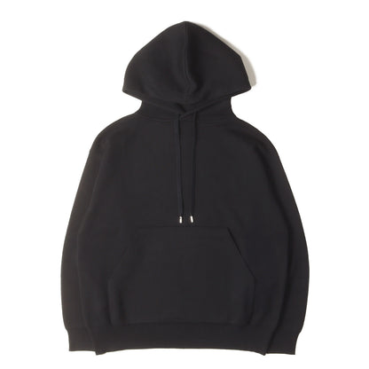 カシミヤ混 コットンポリ ニット パーカー (59-02-94-02001)