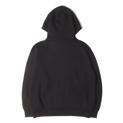 カシミヤ混 コットンポリ ニット パーカー (59-02-94-02001)