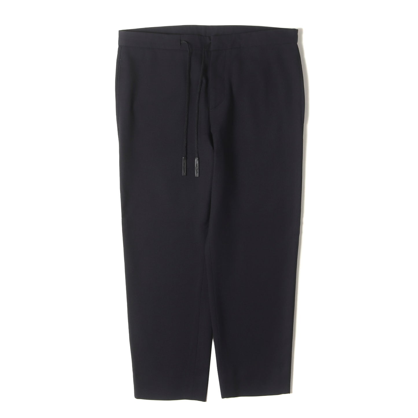 ドローストリング スリム テーパード サマー トロピカル ウール トラウザー スラックス パンツ (S50KA0376 S47325) / ジッパーフライ