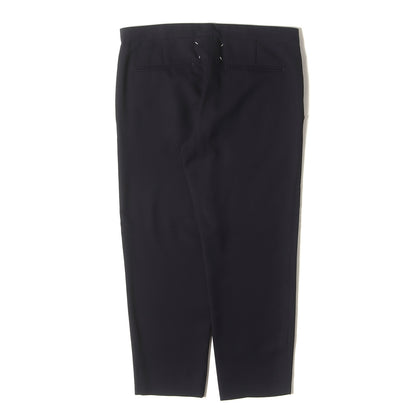 ドローストリング スリム テーパード サマー トロピカル ウール トラウザー スラックス パンツ (S50KA0376 S47325) / ジッパーフライ