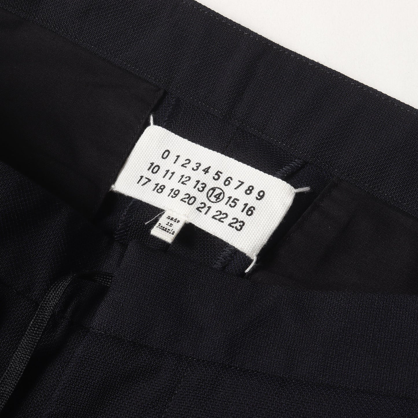 ドローストリング スリム テーパード サマー トロピカル ウール トラウザー スラックス パンツ (S50KA0376 S47325) / ジッパーフライ