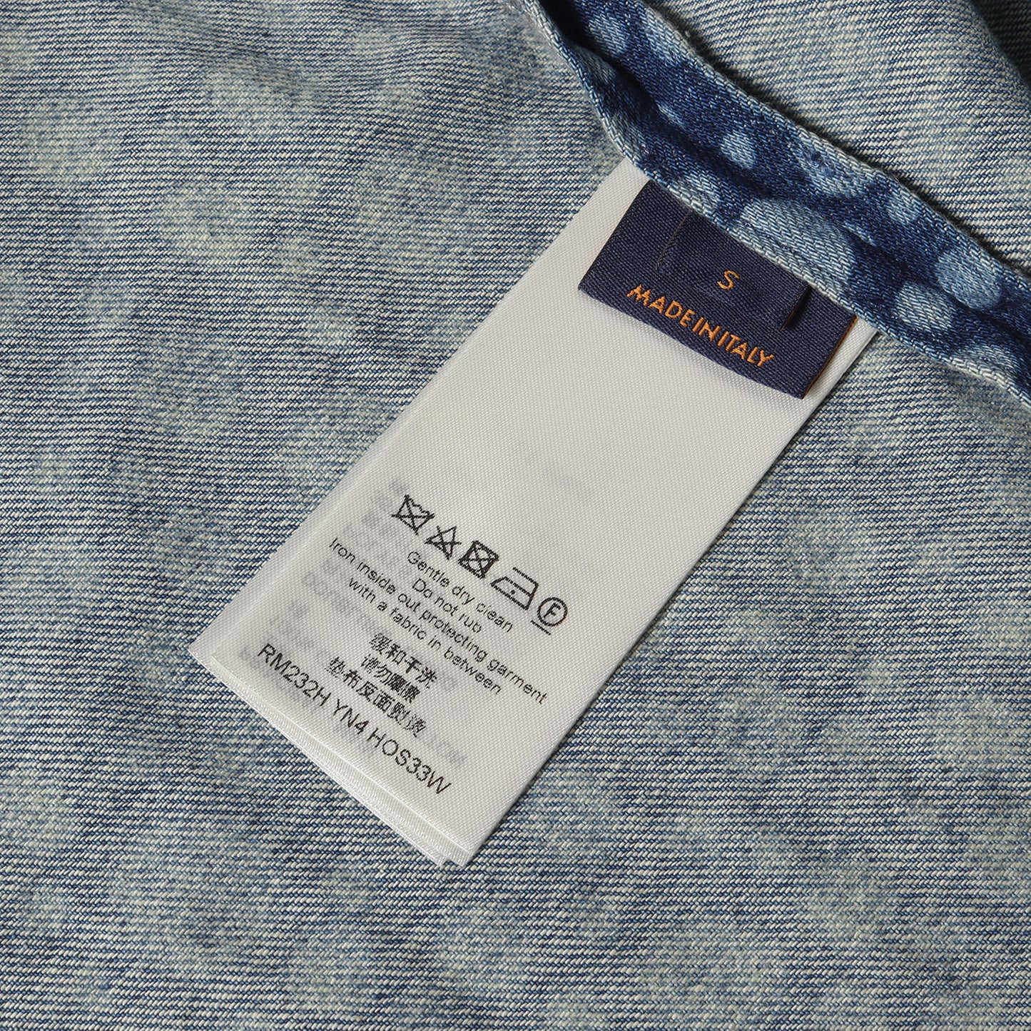 23AW × yayoi kusama シグネチャー ロゴ インフィニティドット デニム 半袖 シャツ (RM232H YN4 HOS33W)