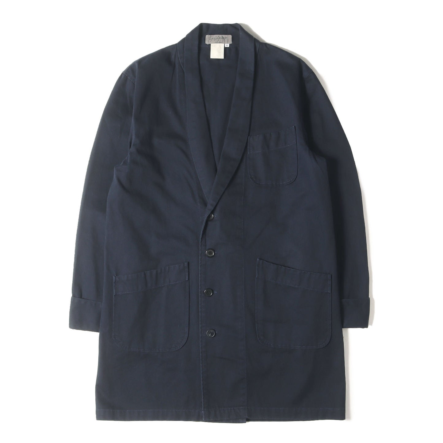 90s - 00s ショールカラー ソフトツイル コート / POUR HOMME