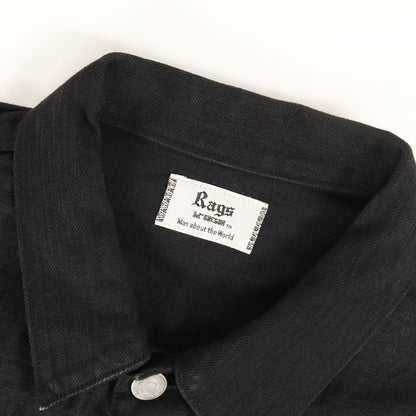 1st タイプ ブラックデニム トラッカー ジャケット (211116104)