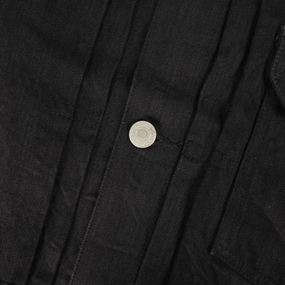 1st タイプ ブラックデニム トラッカー ジャケット (211116104)