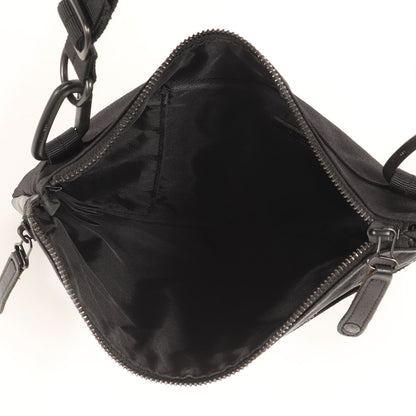 × master-piece タンニン レザー ナイロン コンビ ボディ ショルダー バッグ (12700-BU)