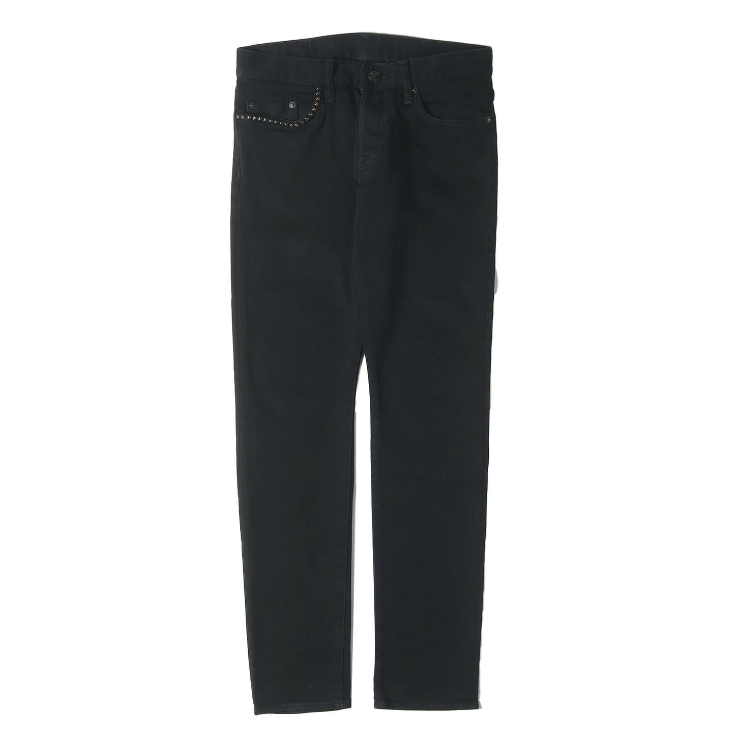 スタッズ ストレッチ デニム スキニー パンツ (0241AP20)