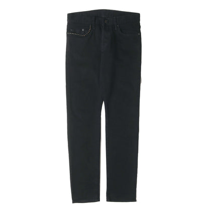 スタッズ ストレッチ デニム スキニー パンツ (0241AP20)