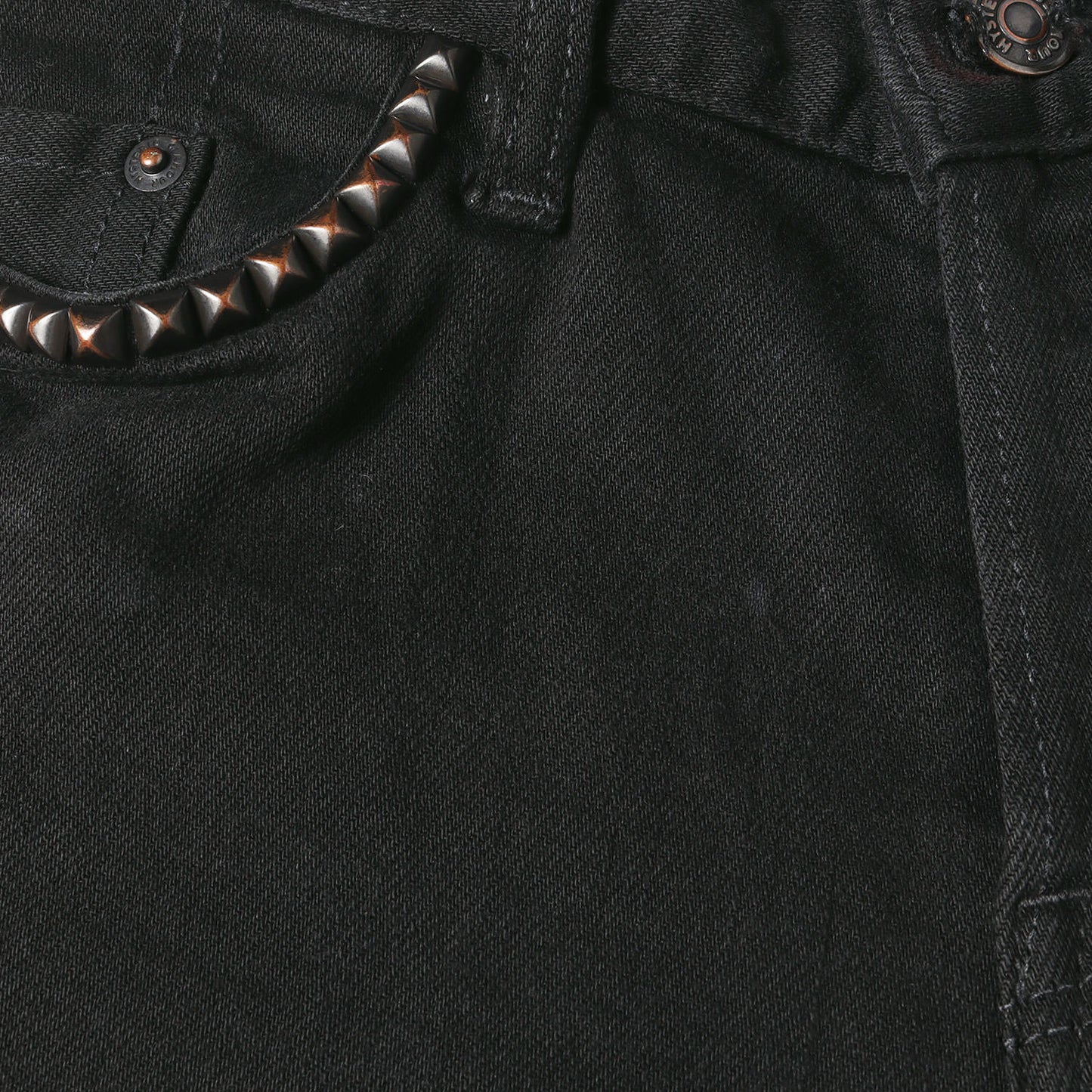 スタッズ ストレッチ デニム スキニー パンツ (0241AP20)