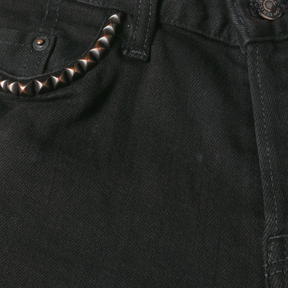 スタッズ ストレッチ デニム スキニー パンツ (0241AP20)