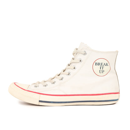 BREAK IT UP レザー レースアップ ハイカット スニーカー