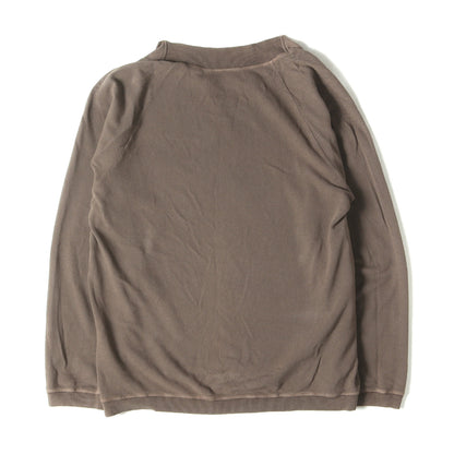 変型ネック 鹿の子 ロングスリーブ Tシャツ (233467 Y1LMP)