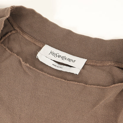 変型ネック 鹿の子 ロングスリーブ Tシャツ (233467 Y1LMP)