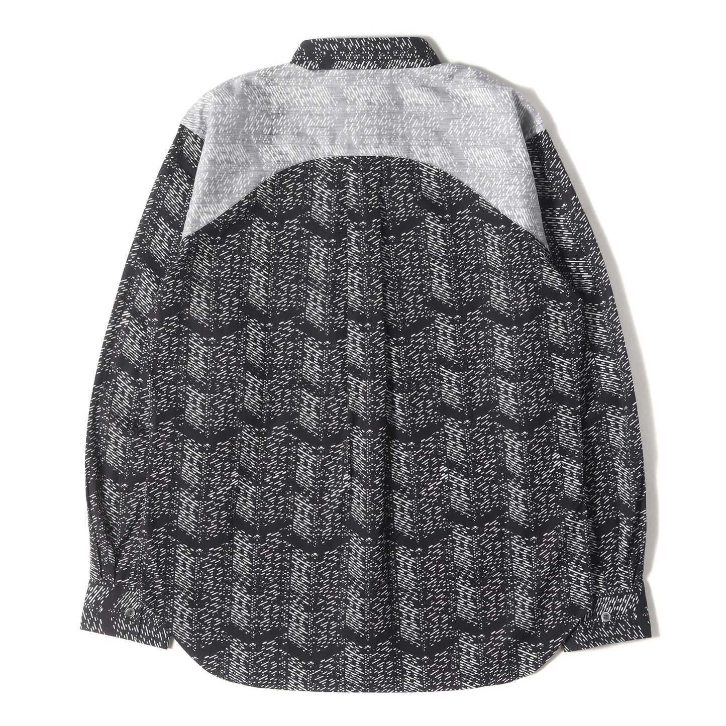 25SS ヨーク切替 ジオメトリック ブロード ドレス シャツ (DO-B033)