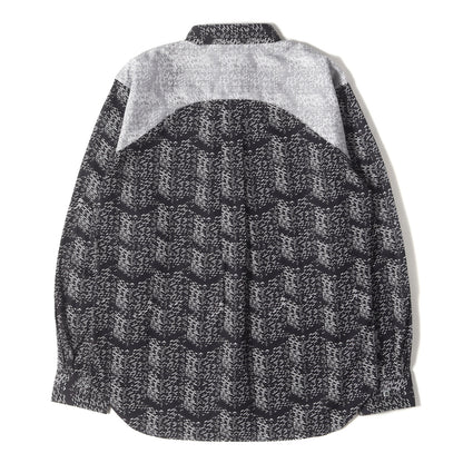 25SS ヨーク切替 ジオメトリック ブロード ドレス シャツ (DO-B033)