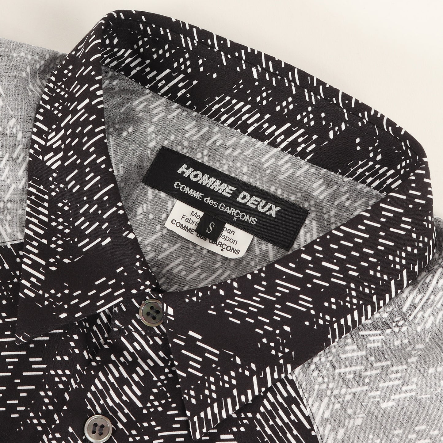 25SS ヨーク切替 ジオメトリック ブロード ドレス シャツ (DO-B033)