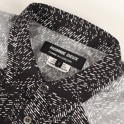 25SS ヨーク切替 ジオメトリック ブロード ドレス シャツ (DO-B033)